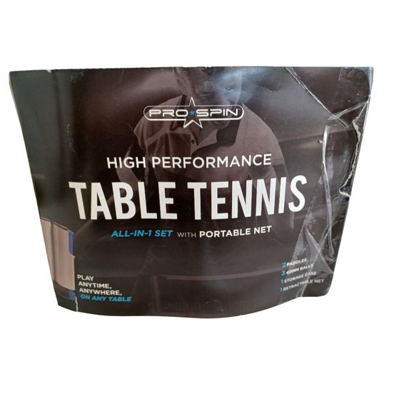 NIB New Portable Table Tennis Game Set Zip Nylon Storage Case Pro Spin Ping Pong - Picture 8 of 9